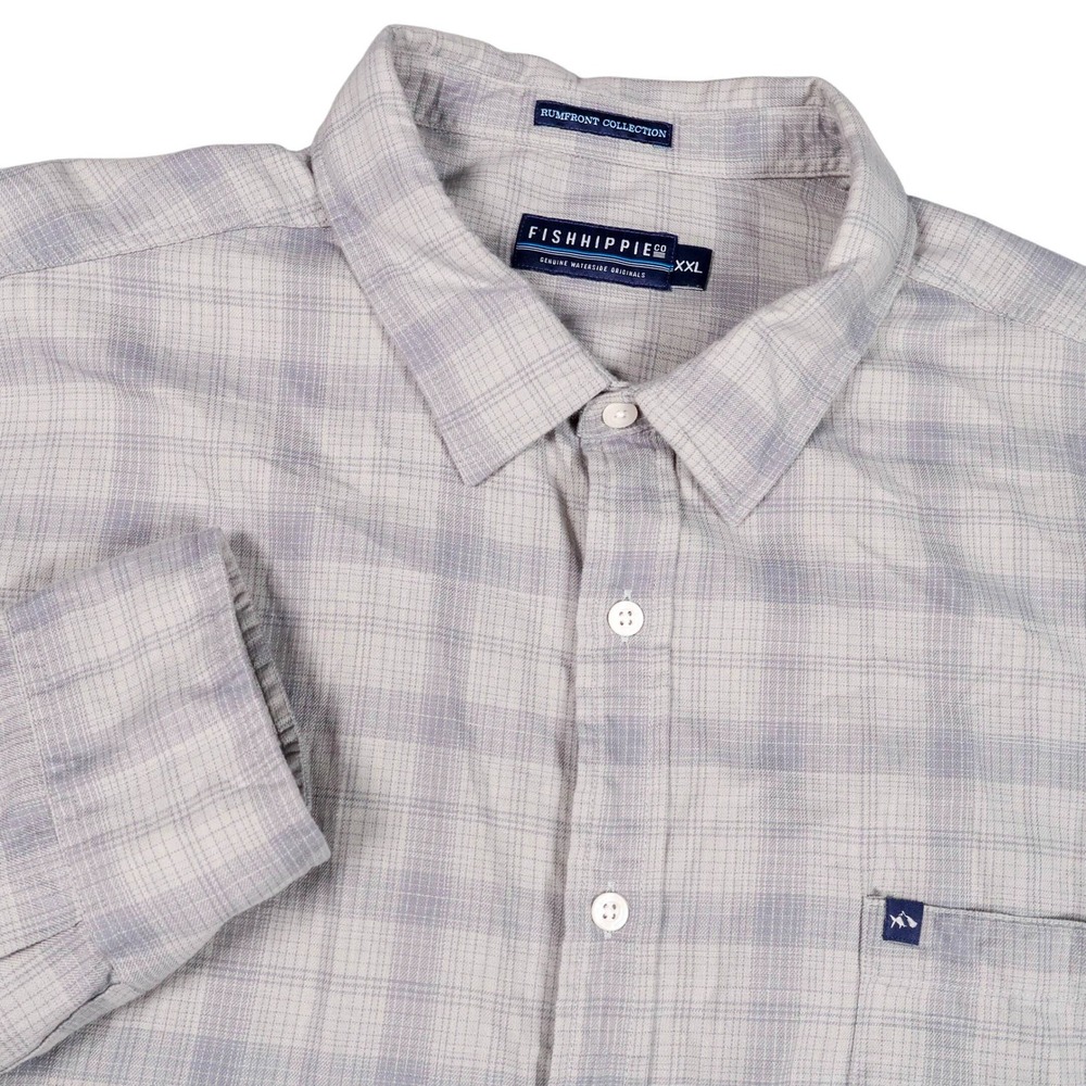 Fish‎ Hippie Plaid Button Up Shirt Rumfront Collection XXL